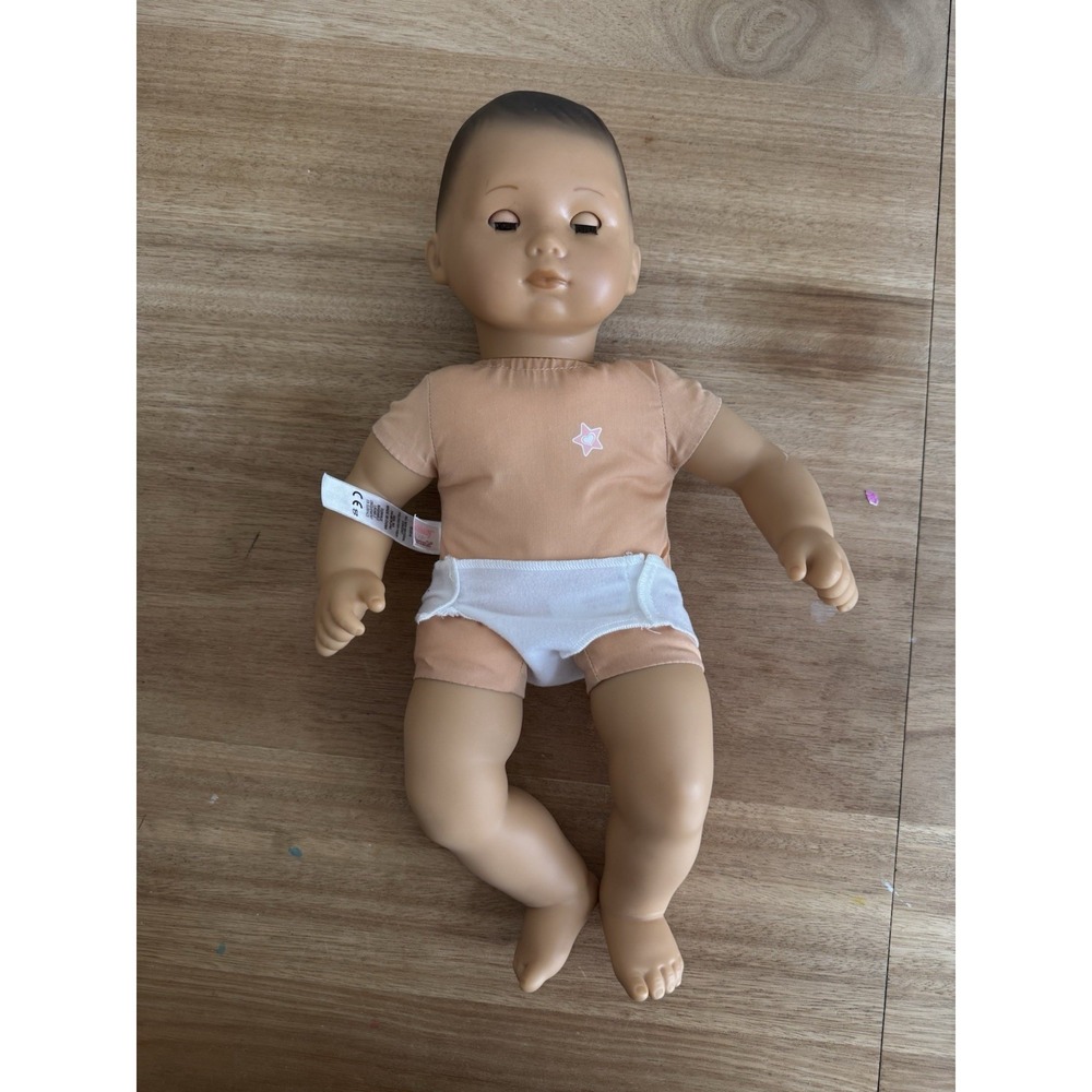 American Girl Bitty Baby – Medium Skin, Brown Eyes, Painted Black Hair